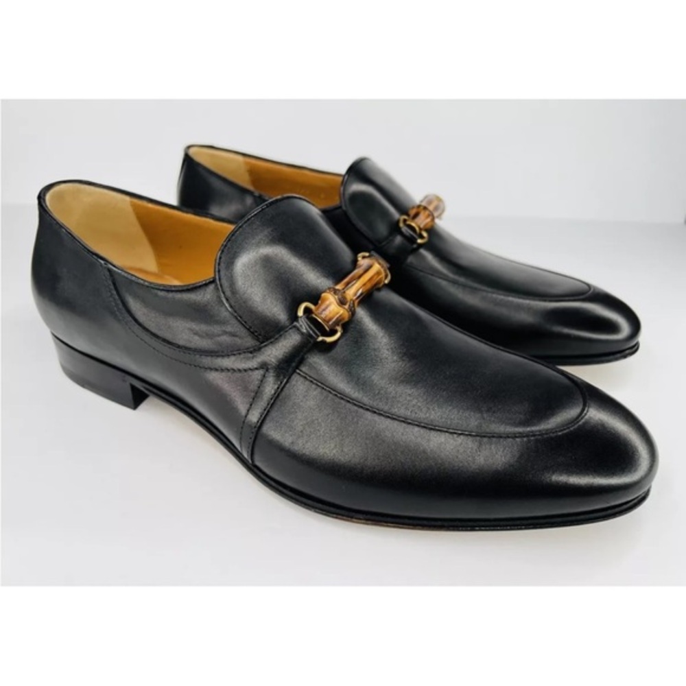 GUCCI Betis Glamour Bamboo Horsebit Men Loafers Size UK 7 - US 7.5 - EU 41